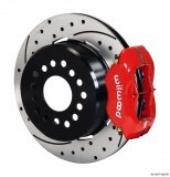 Wilwood 12.19" 4-piston Rear w/Parking Brake/Drilled/Slotted/Red