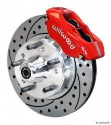 Wilwood 11" 4-piston Kit Drilled/Slotted/Red